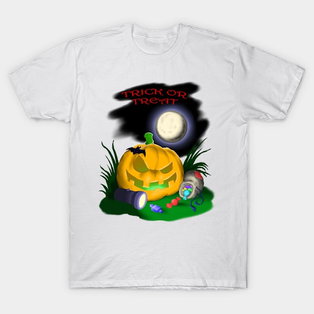 Trick or treat. T-Shirt by Maximuselektro